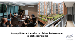 Copropriété et travaux sur les parties communes